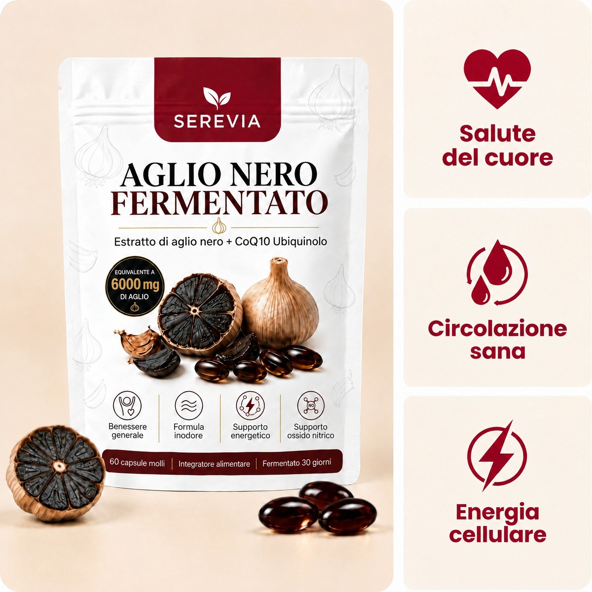 SEREVIA Aglio nero fermentato – benefici